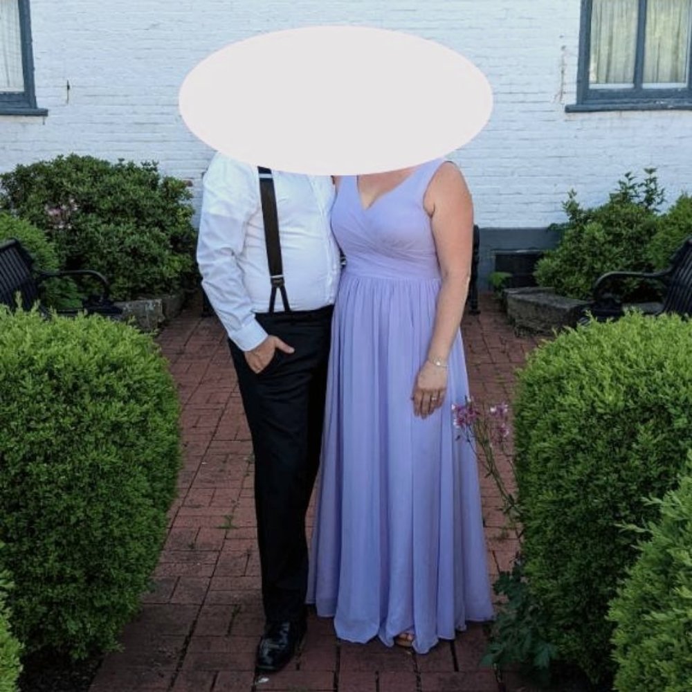 Azazie One Shoulder Lavender Gown